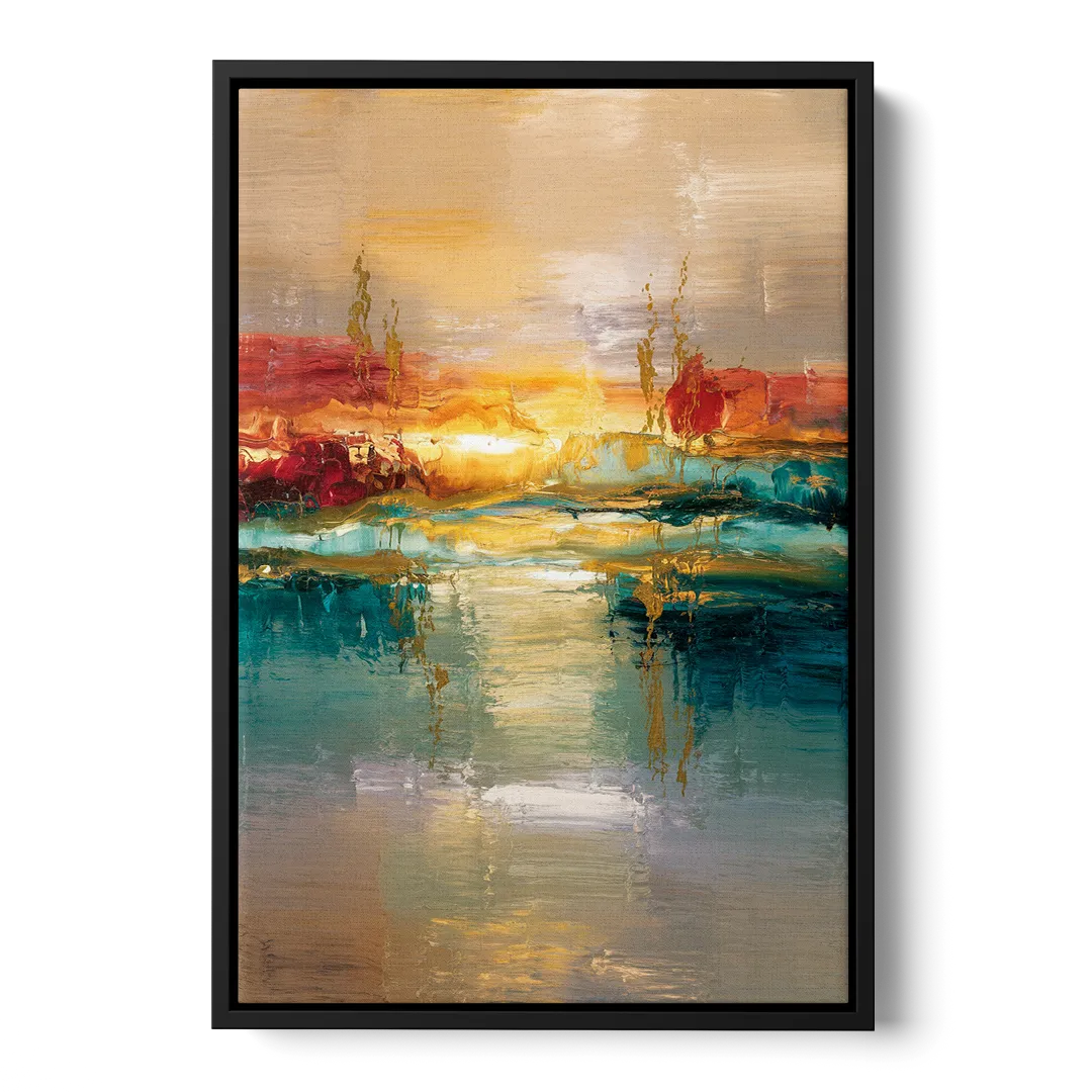 Ashland Sunset Horizon Front - Black Canvas Wall Art