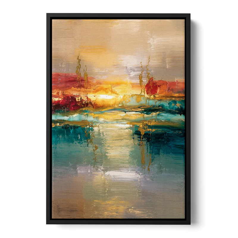 Ashland Sunset Horizon Front - Black Canvas Wall Art