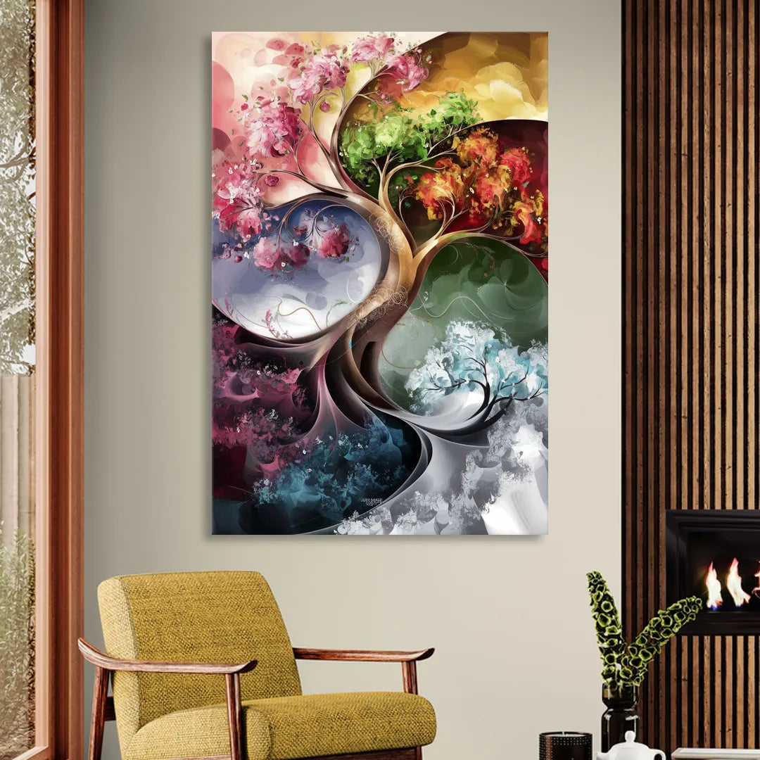 Ashland Vibrant Seasons Living Room - Canvas Wall Art