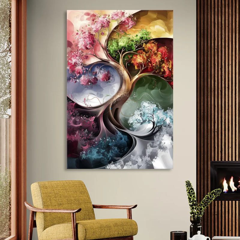 Ashland Vibrant Seasons Living Room - Canvas Wall Art