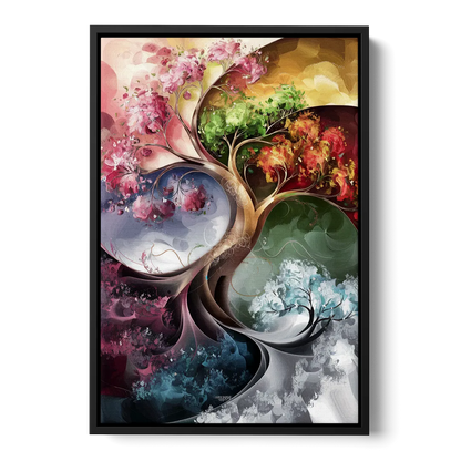 Ashland Vibrant Seasons Front - Black Canvas Wall Art