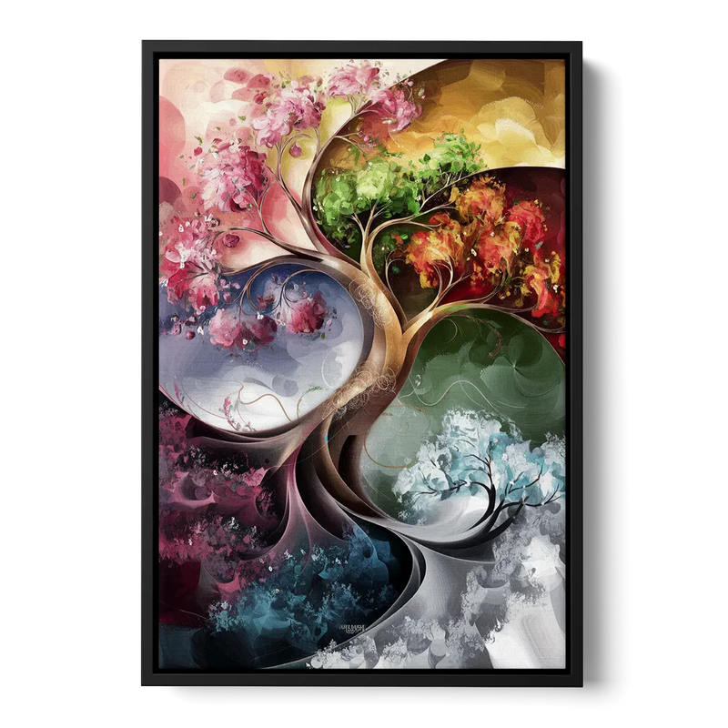 Ashland Vibrant Seasons Front - Black Canvas Wall Art