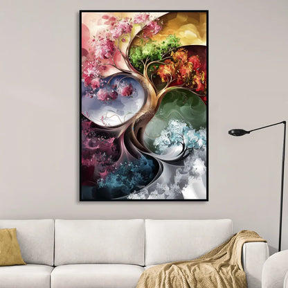 Ashland Vibrant Seasons Sitting Room - Black Canvas Wall Art