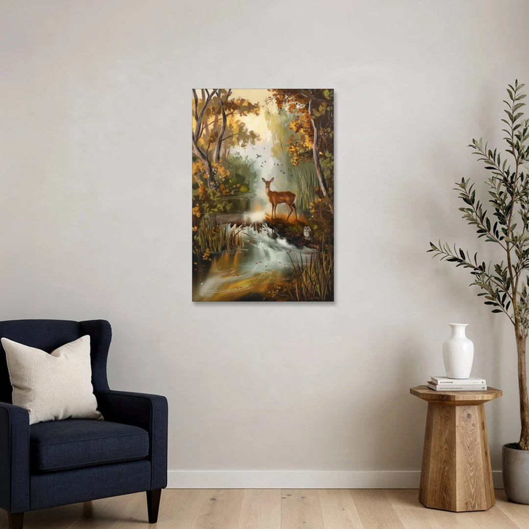 Ashland Wildlife Sanctuary - Canvas Wall Art - Sofa - 24x36