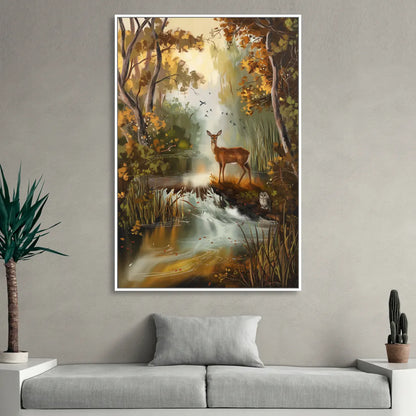 Ashland Wildlife Sanctuary Living Room - White Canvas Wall Art