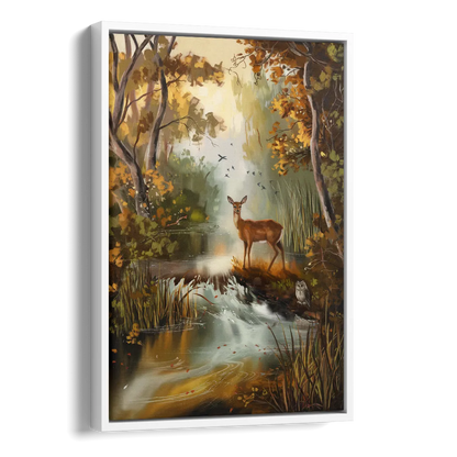 Ashland Wildlife Sanctuary Side - White Canvas Wall Art