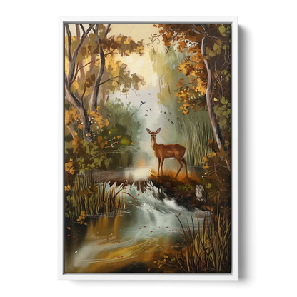 Ashland Wildlife Sanctuary Front - White Canvas Wall Art