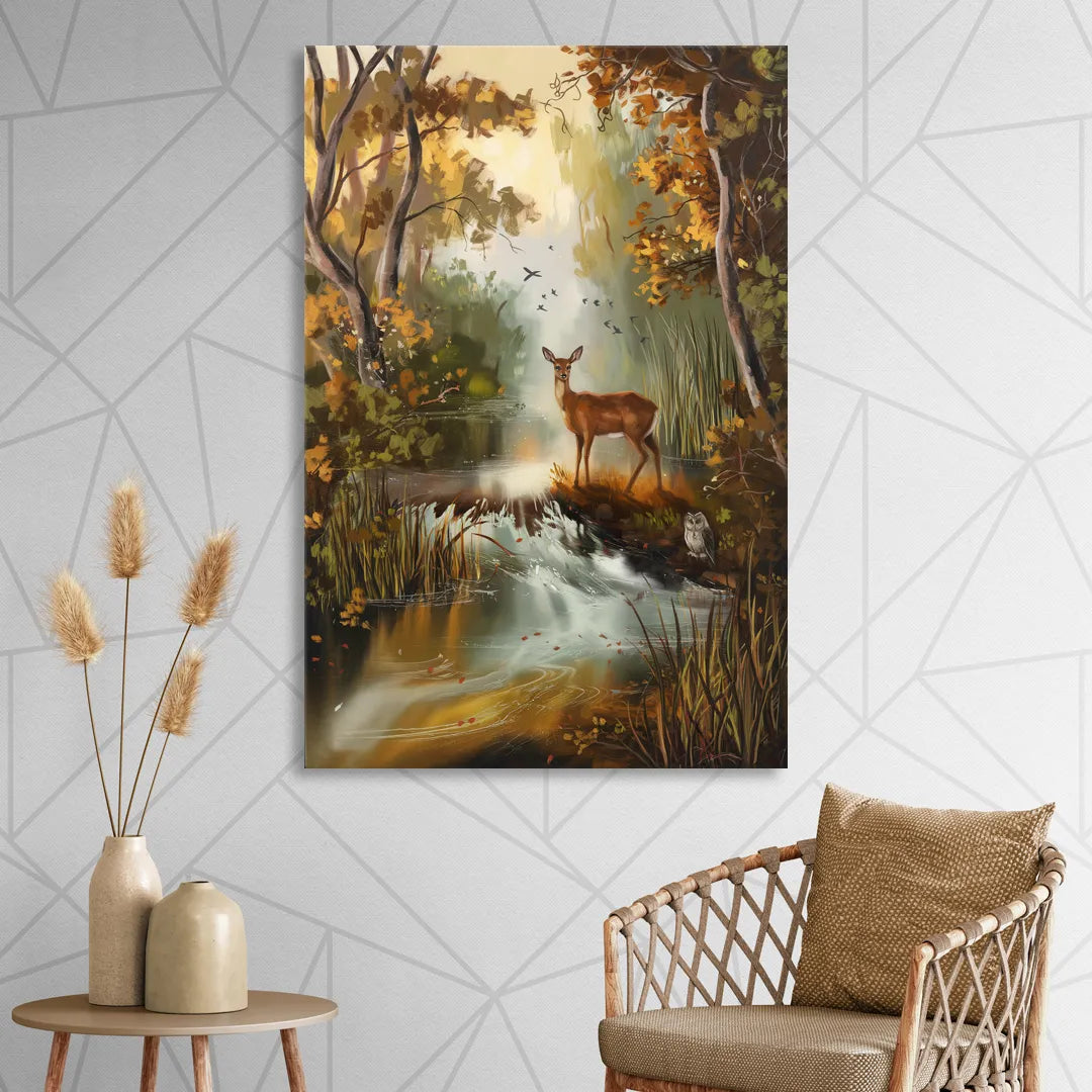 Ashland Wildlife Sanctuary Living Room - Canvas Wall Art