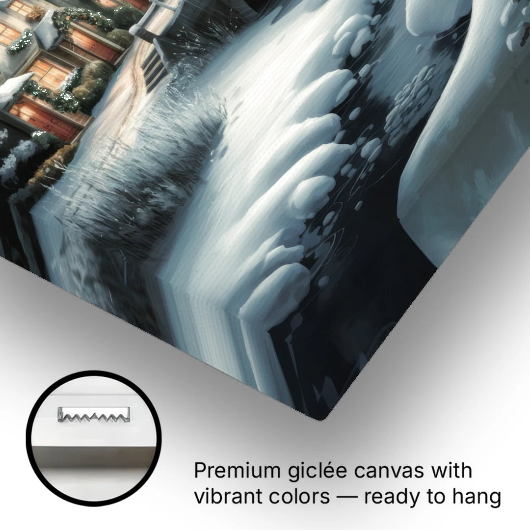 Ashland Winter Wonderland - Canvas Wall Art - Gallery Wrap Corner