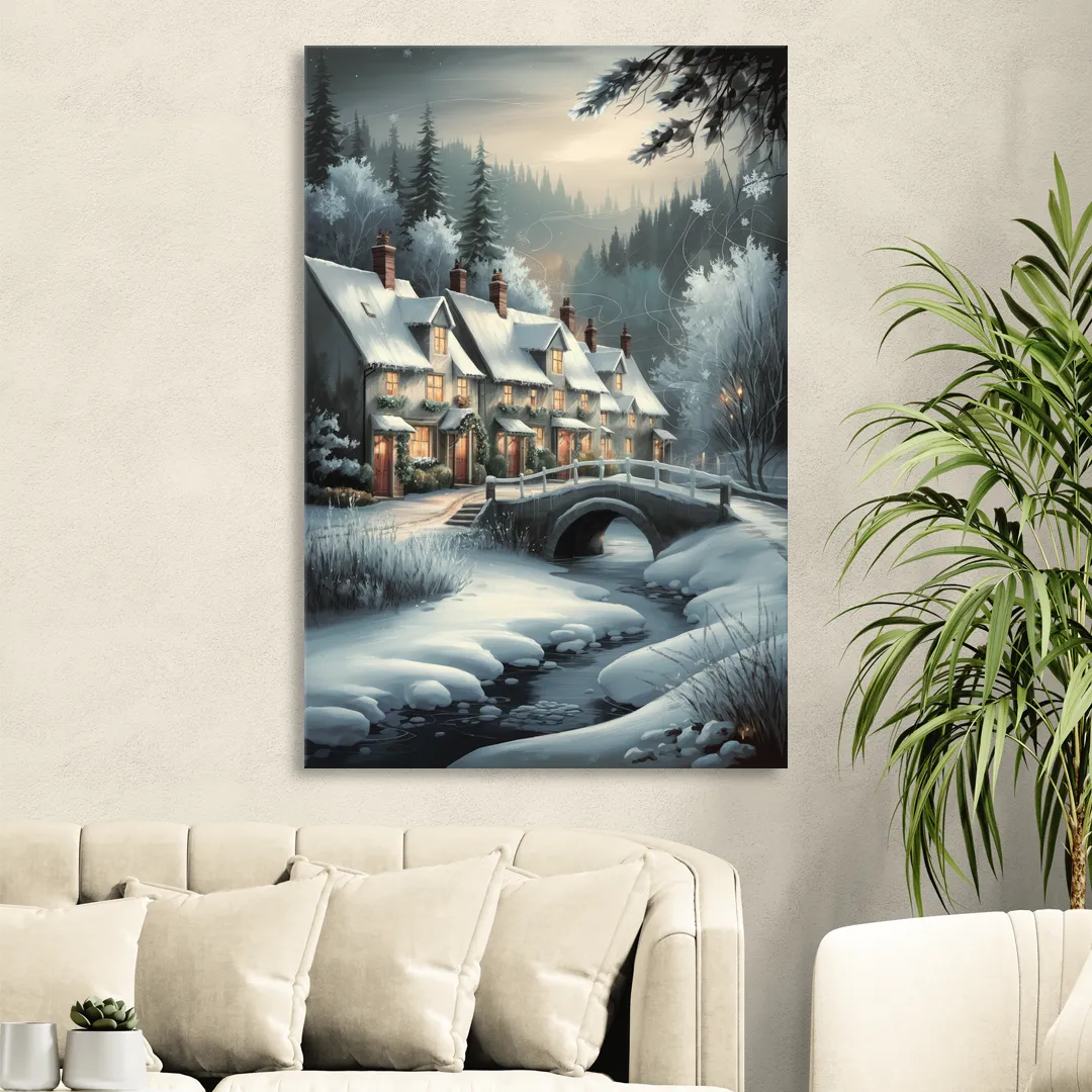 Ashland Winter Wonderland Living Room - Canvas Wall Art