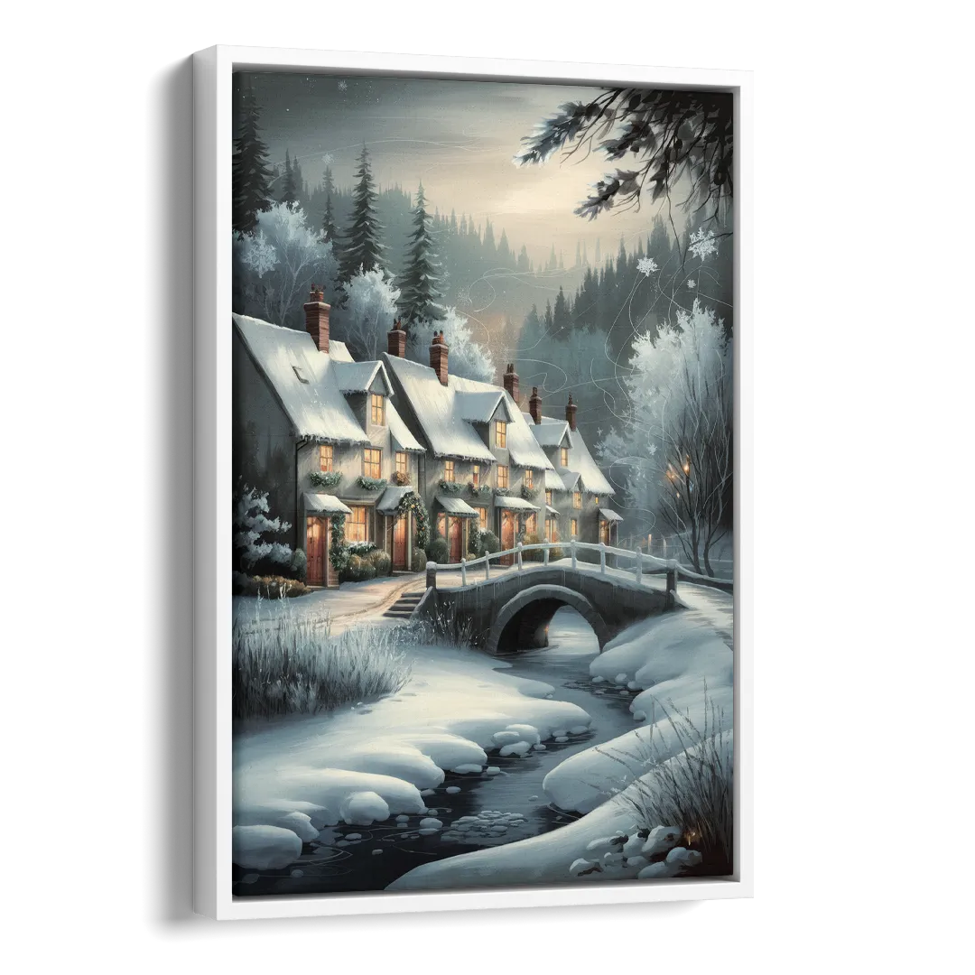 Ashland Winter Wonderland Side - White Canvas Wall Art