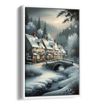 Ashland Winter Wonderland Side - White Canvas Wall Art