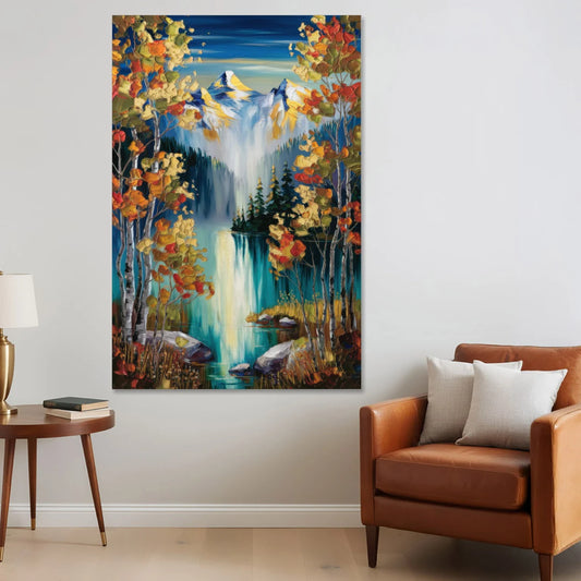 Aspen Alpine Serenity - Canvas Wall Art - Sofa - 40x60