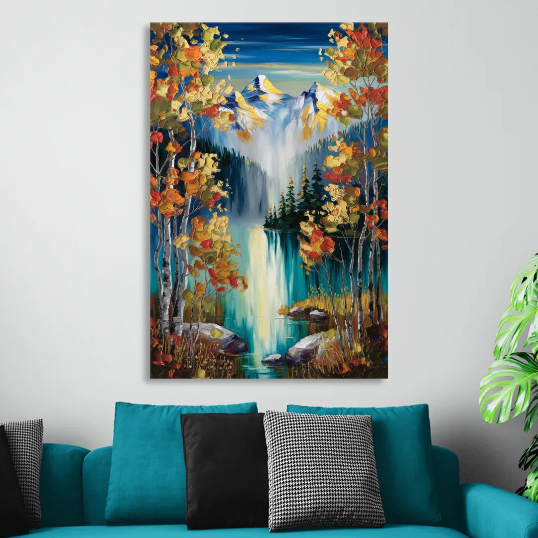 Aspen Alpine Serenity Sitting Room - Canvas Wall Art