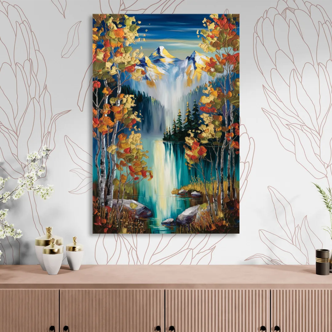 Aspen Alpine Serenity Living Room - Canvas Wall Art