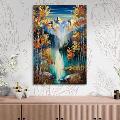 Aspen Alpine Serenity Living Room - Canvas Wall Art