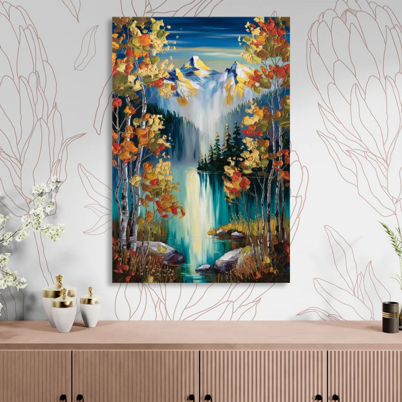 Aspen Alpine Serenity Living Room - Canvas Wall Art