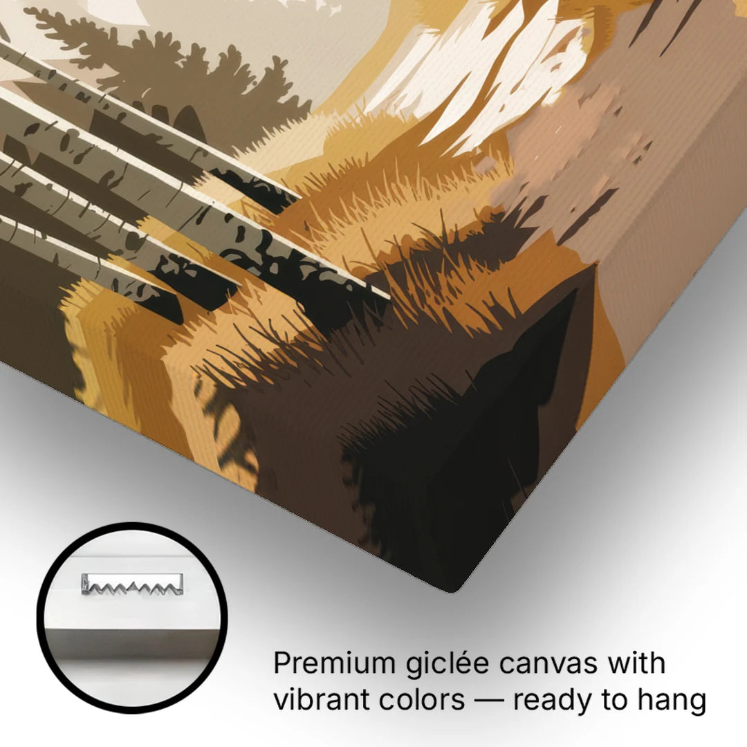 Aspen Dreamy Forest - Canvas Wall Art - Gallery Wrap Corner