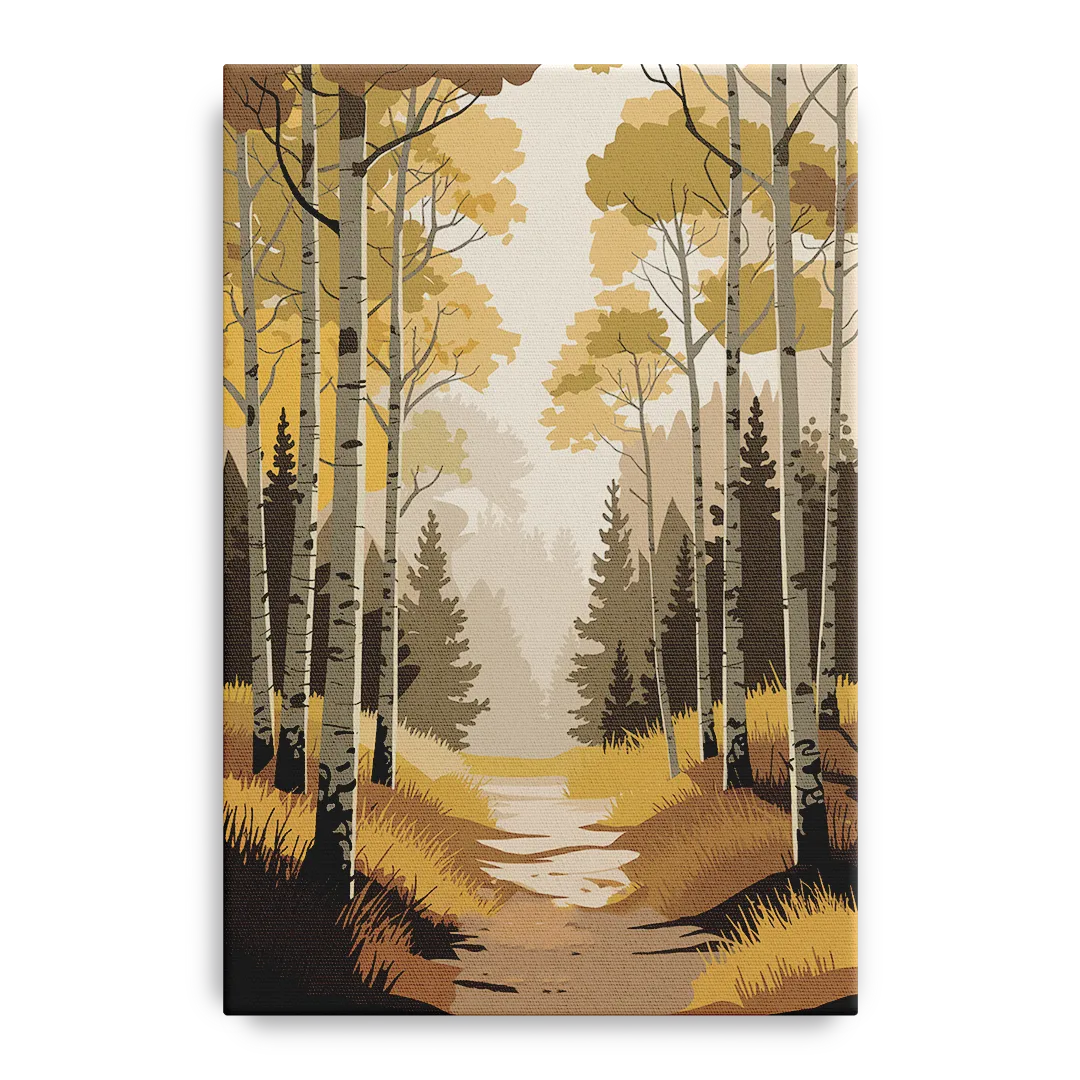 Aspen Dreamy Forest Front - Canvas Wall Art