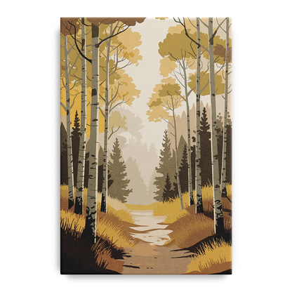 Aspen Dreamy Forest Front - Canvas Wall Art