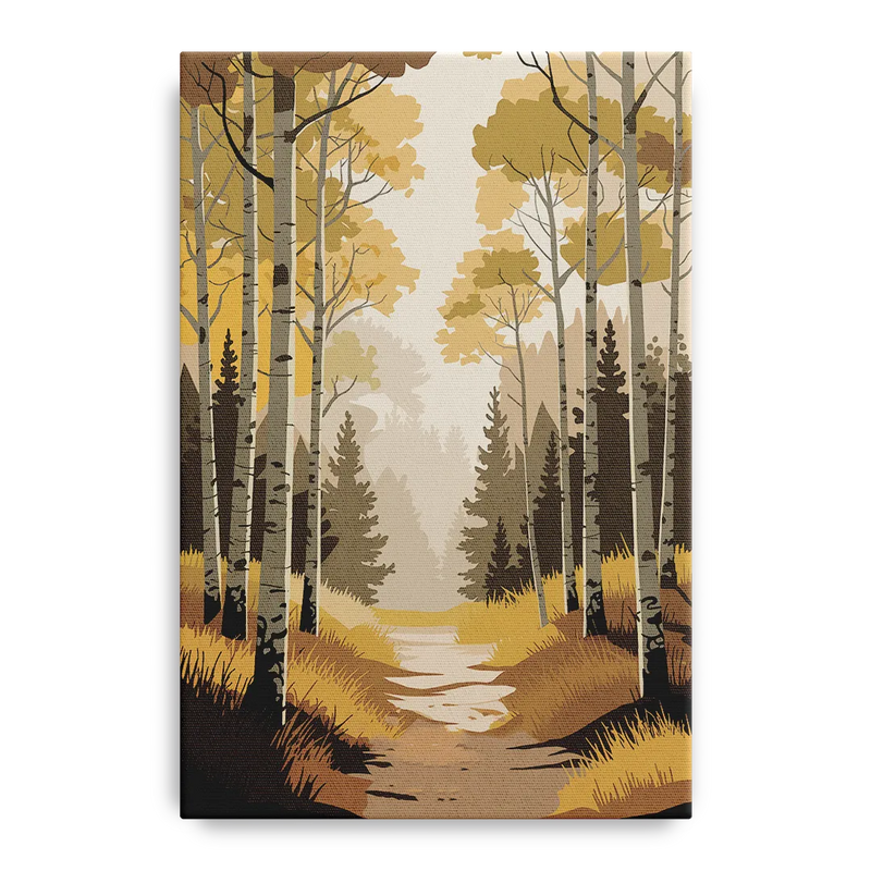 Aspen Dreamy Forest Front - Canvas Wall Art