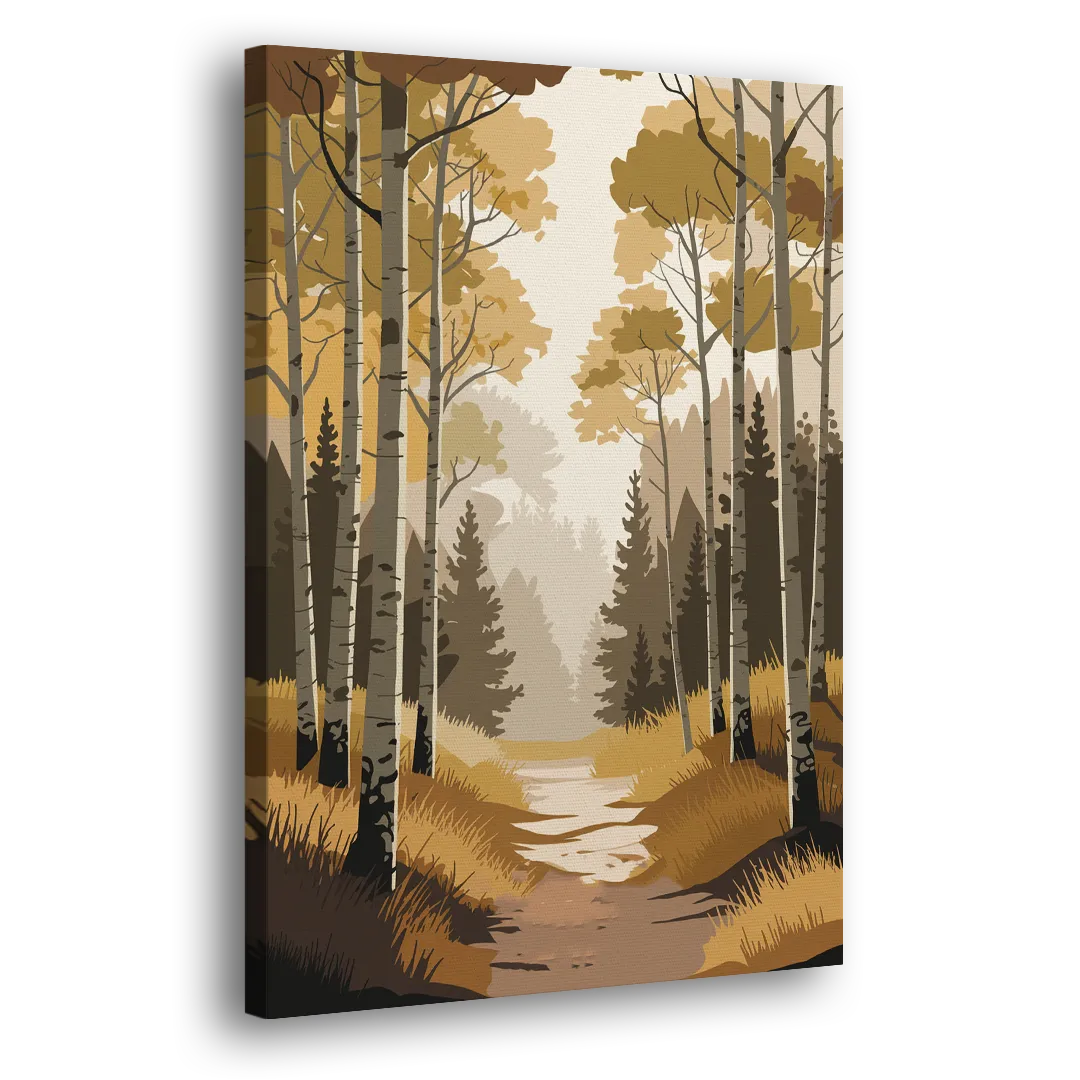 Aspen Dreamy Forest Side - Canvas Wall Art