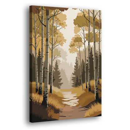Aspen Dreamy Forest Side - Canvas Wall Art