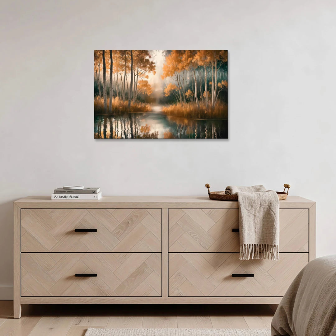 Aspen Forest Reflections - Canvas Wall Art - Coffee Table - 36x24