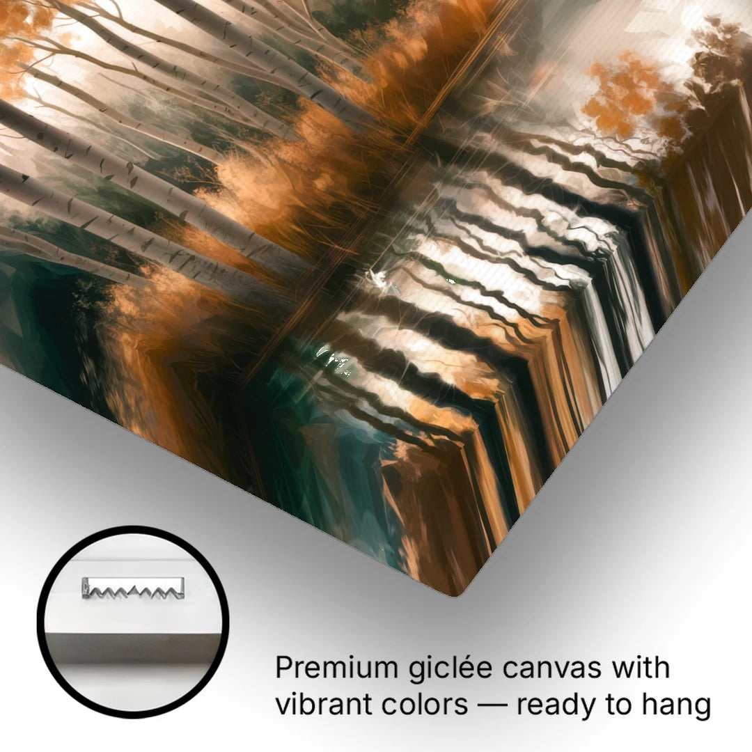Aspen Forest Reflections - Canvas Wall Art - Gallery Wrap Corner