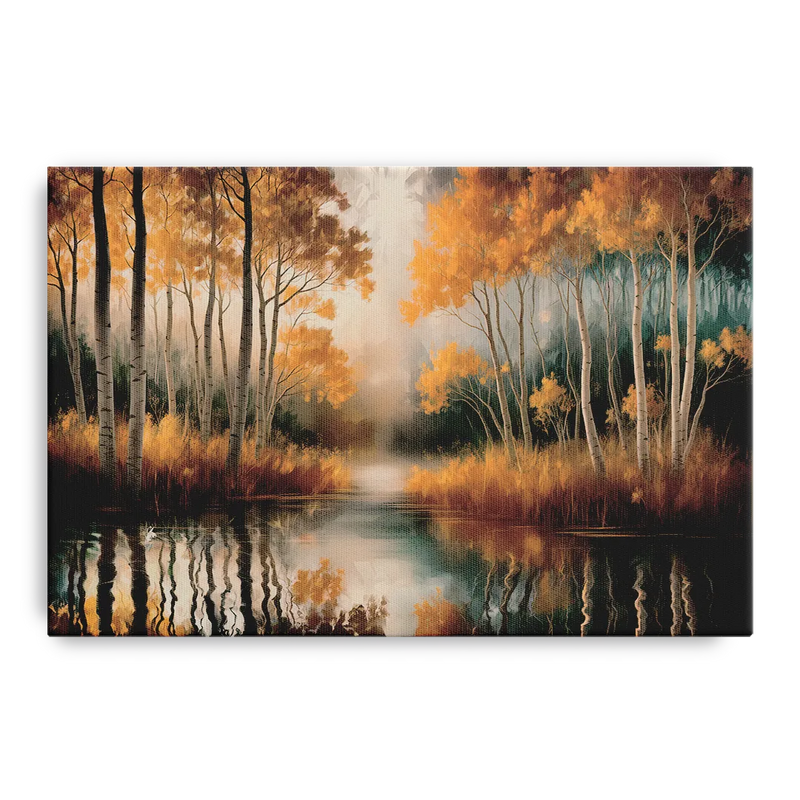 Aspen Forest Reflections Front - Canvas Wall Art