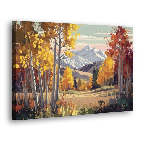 Aspen Majestic Landscape - Canvas Wall Art - Side