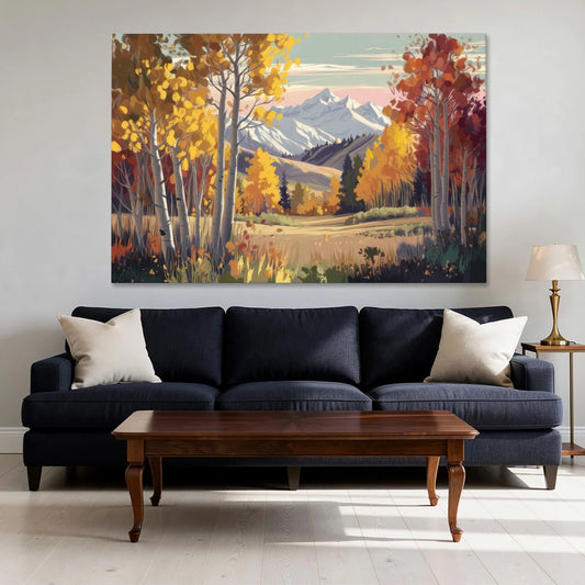 Aspen Majestic Landscape - Canvas Wall Art - Sofa - 60x40