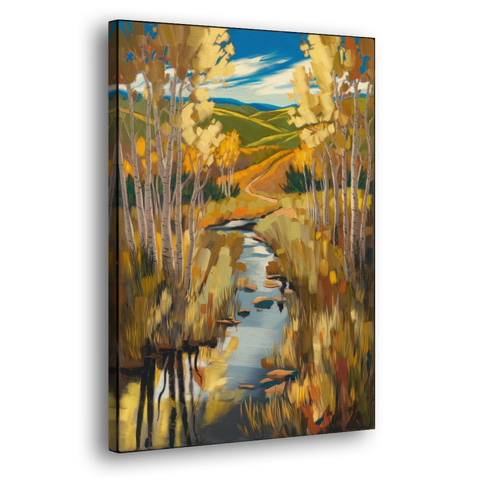 Aspen Nature Escape - Canvas Wall Art - Side