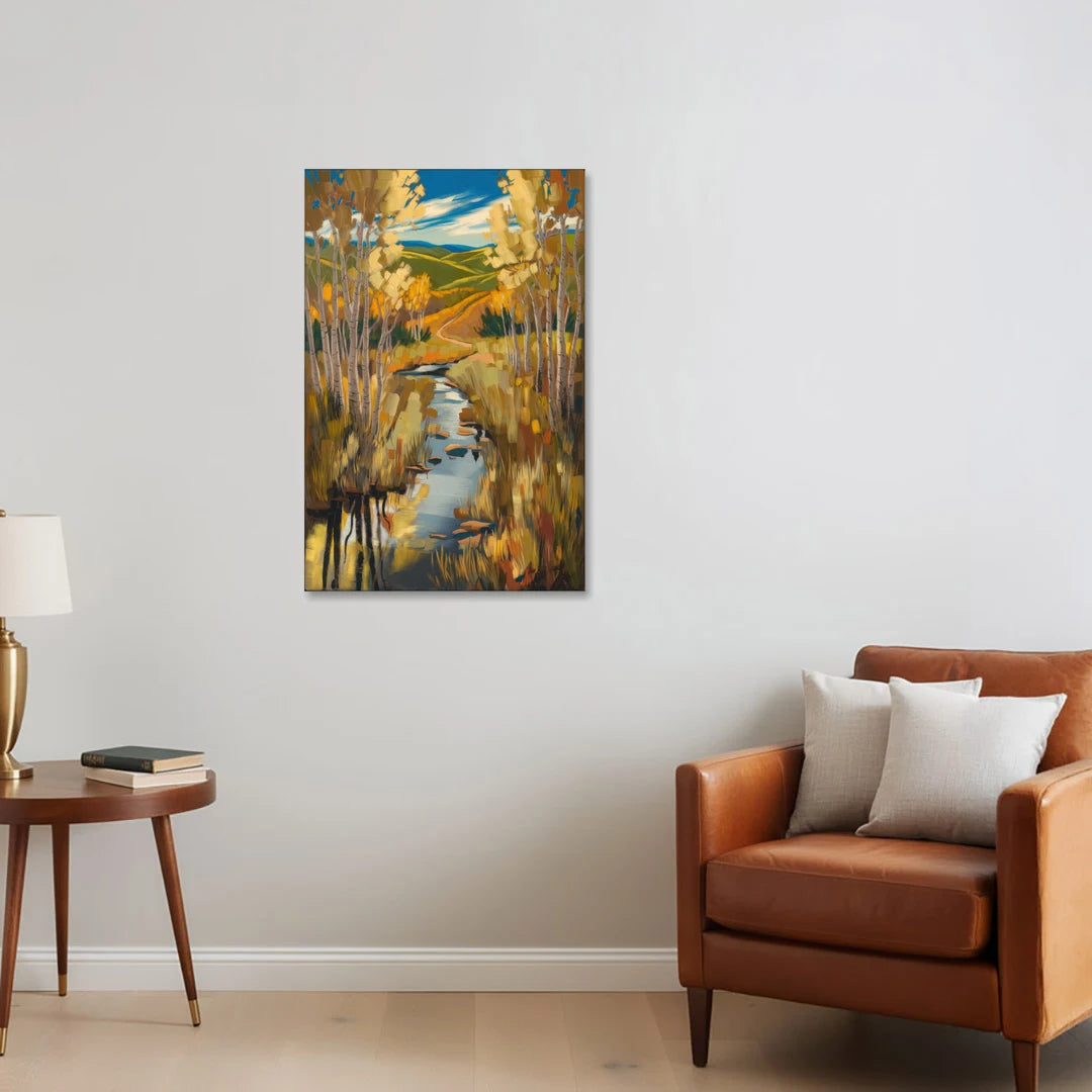 Aspen Nature Escape - Canvas Wall Art - Sofa - 24x36