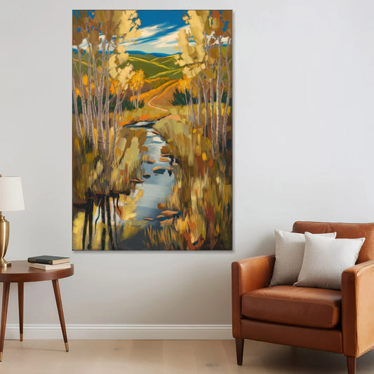 Aspen Nature Escape - Canvas Wall Art - Sofa - 40x60