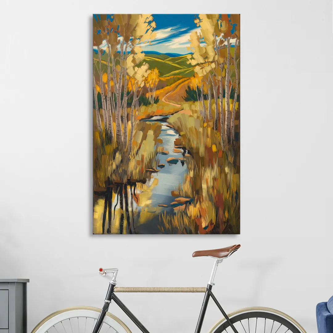 Aspen Nature Escape Living Room - Canvas Wall Art