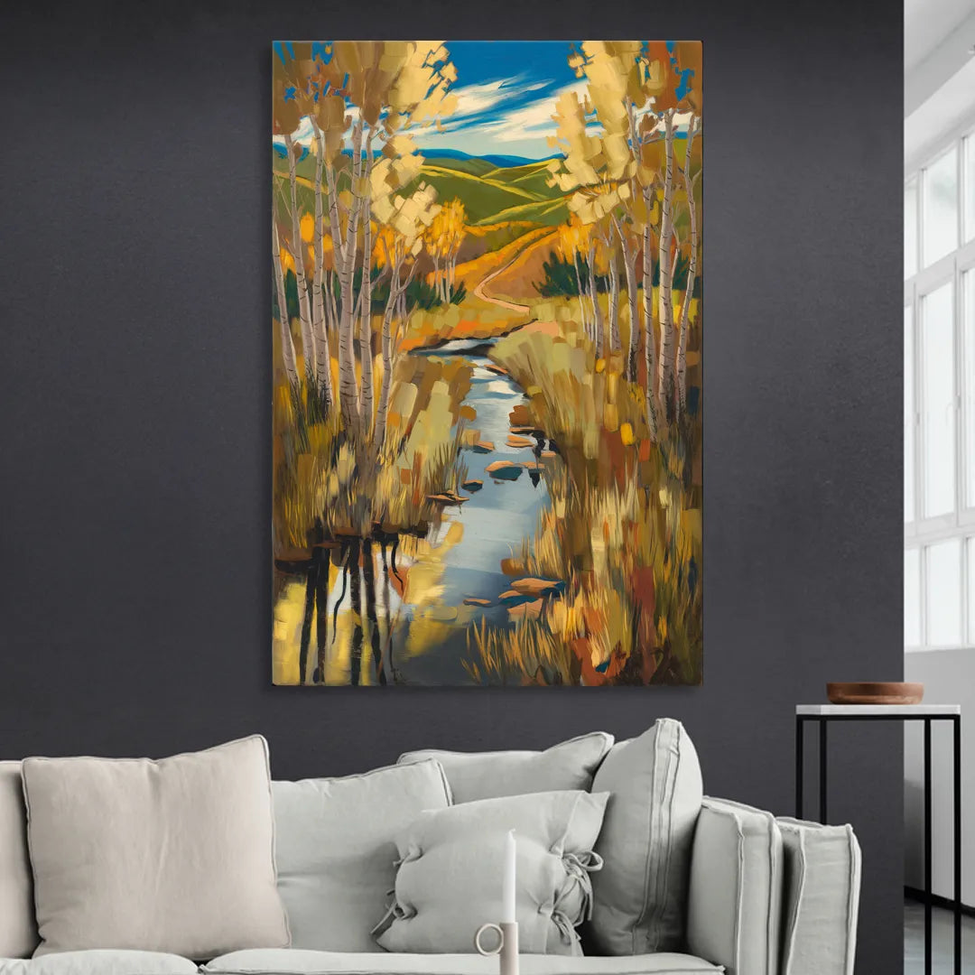 Aspen Nature Escape Sitting Room - Canvas Wall Art