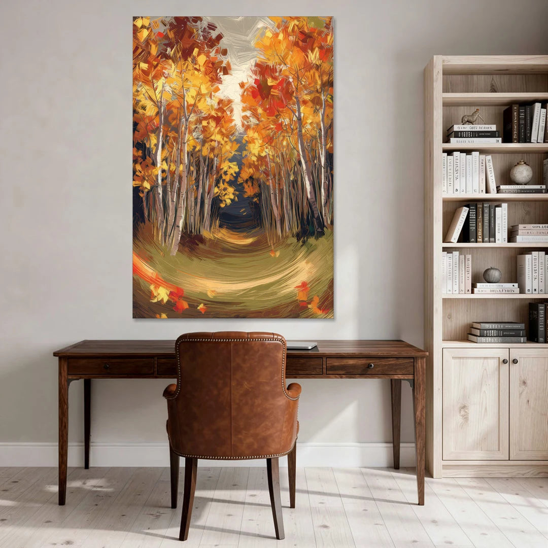 Aspen Quaking Leaves - Canvas Wall Art - Office - 40x60