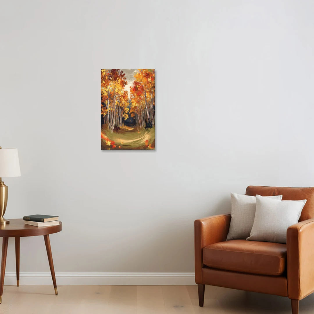 Aspen Quaking Leaves - Canvas Wall Art - Sofa - 16x24