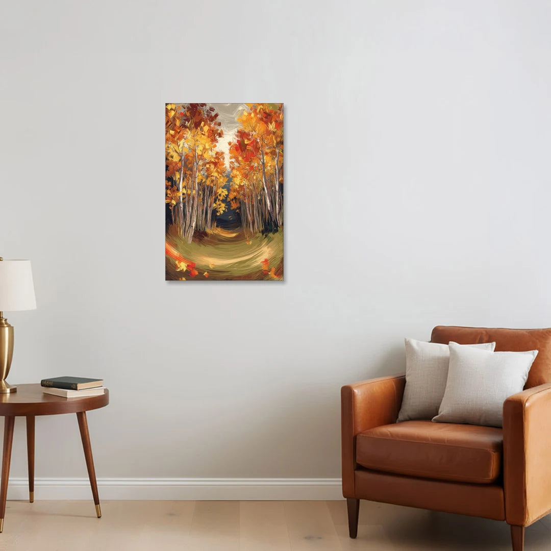 Aspen Quaking Leaves - Canvas Wall Art - Sofa - 20x30