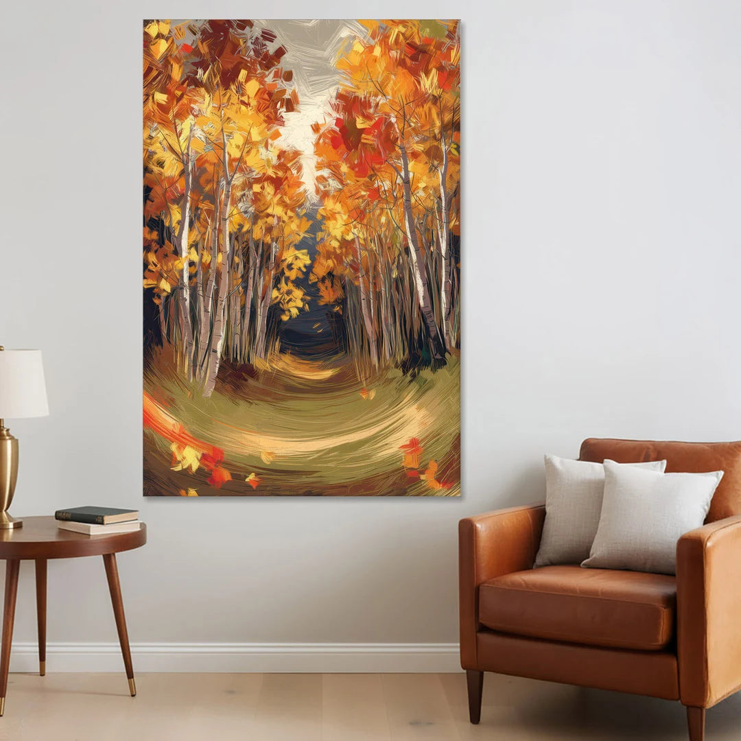 Aspen Quaking Leaves - Canvas Wall Art - Sofa - 40x60