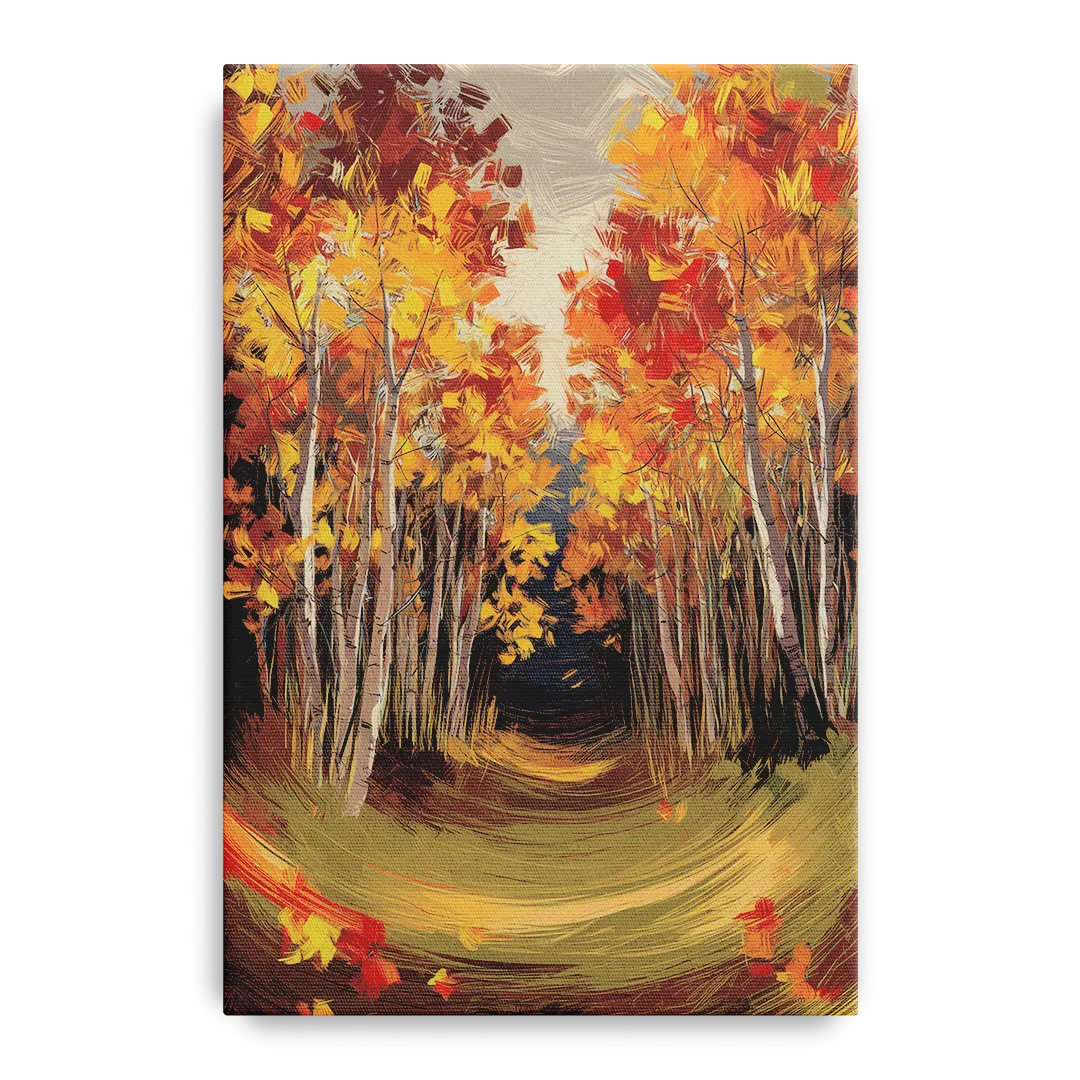 Aspen Quaking Leaves Front - Canvas Wall Art