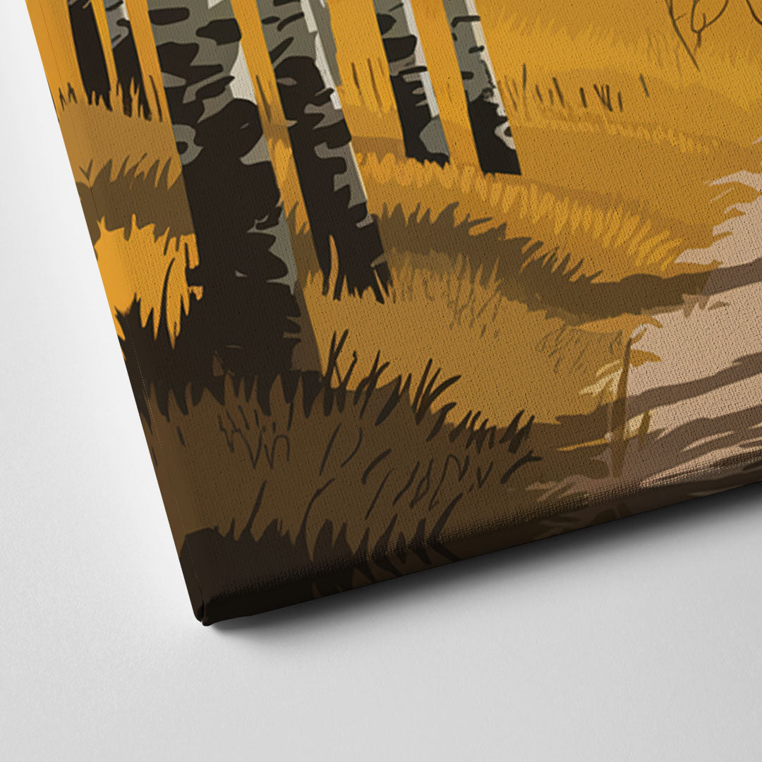 Aspen Rustic Charm Canvas Close Up