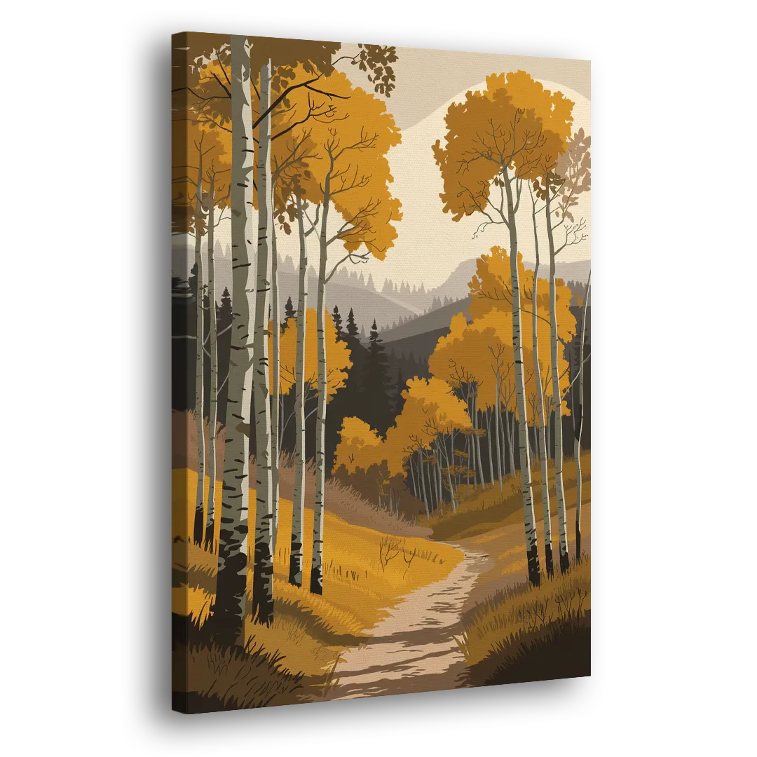 Aspen Rustic Charm Side - Canvas Wall Art