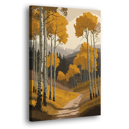 Aspen Rustic Charm Side - Canvas Wall Art