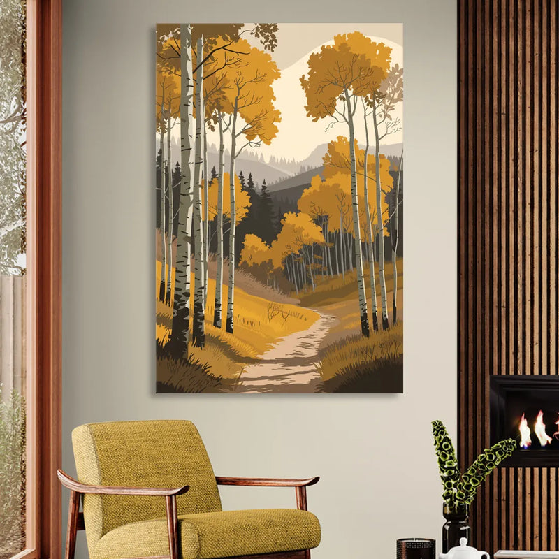 Aspen Rustic Charm Sitting Room - Canvas Wall Art