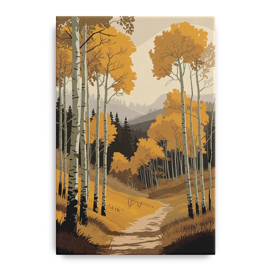 Aspen Rustic Charm Front - Canvas Wall Art