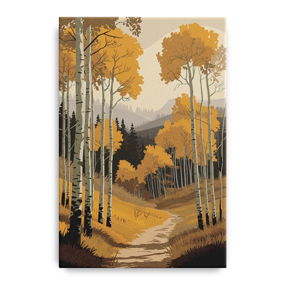 Aspen Rustic Charm Front - Canvas Wall Art