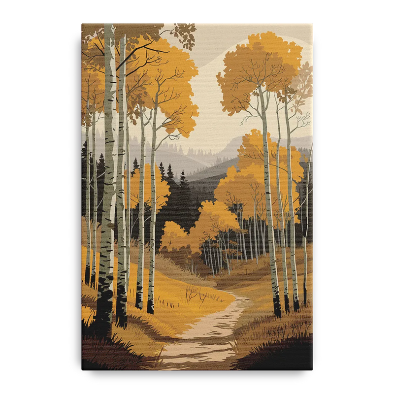 Aspen Rustic Charm Front - Canvas Wall Art
