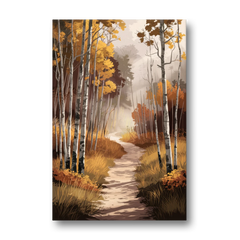 Aspen Serene Forest Path - Canvas Wall Art - Front